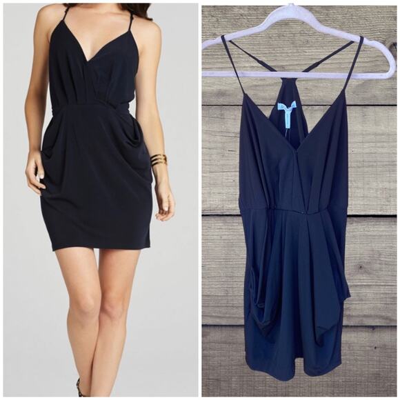 NEW BCBGENERATION drape pockets little black dress small - Picture 1 of 9